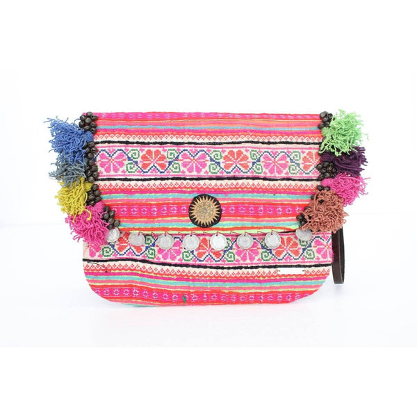 Up-cycled Hmong Wristlet - Thailand
