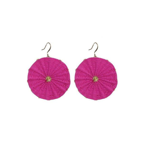 Full Circle Woven Earrings - Thailand