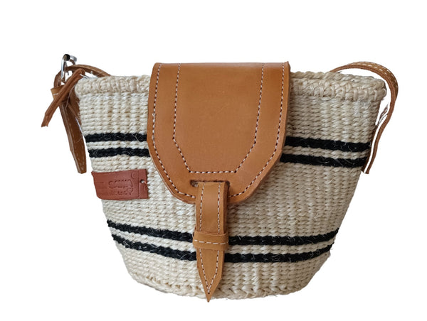 Peace Micro Handmade Sisal Crossbody Bag
