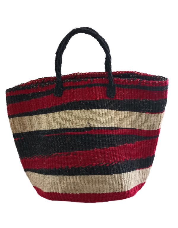 Boldly Endure Large Handmade Vegan Basket Tote