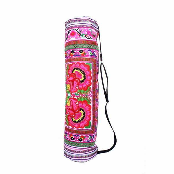 Happy Birds Embroidered Hmong Yoga Bag - Thailand