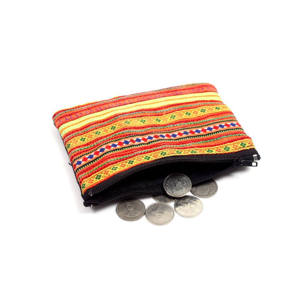Embroidered Vintage Hmong Coin Purse - Thailand