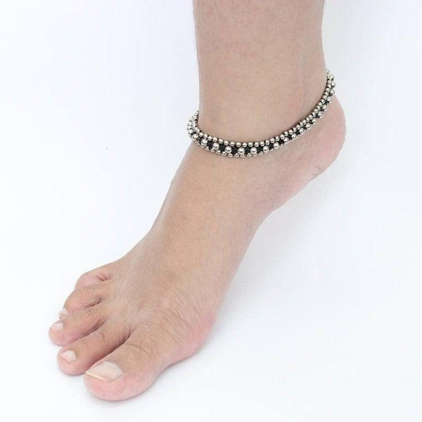 Verano Brass Bead Adjustable Anklet - Thailand