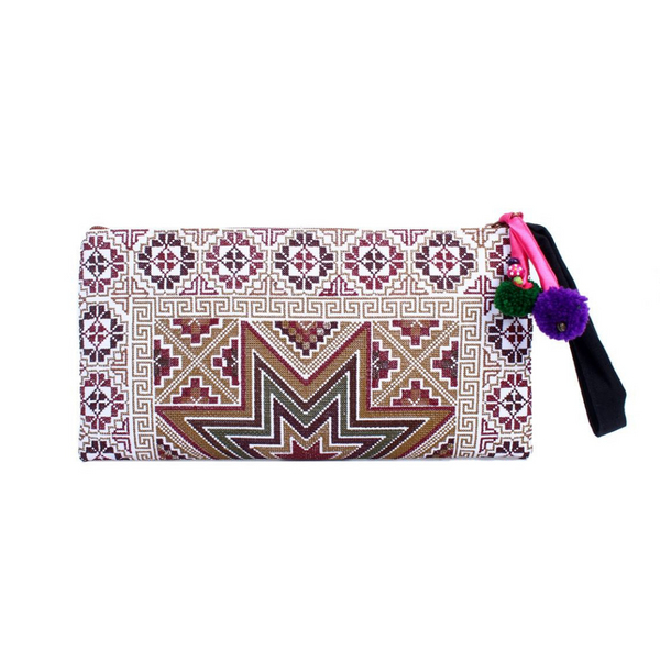 Tahj Embroidered Wristlet - Thailand