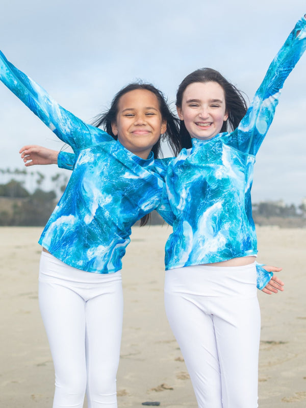 Girl's Swim Leggings - White