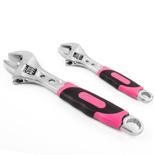 2 Adjustable Wrenches - Pink - DT5007P