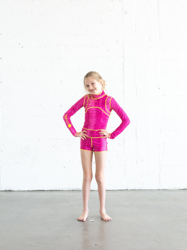 Girl's Short Swimsuit - In The Pink