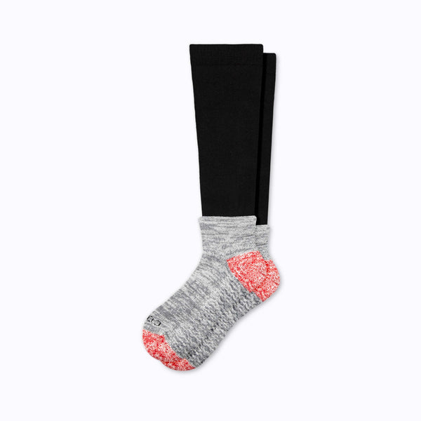 CozyGrip Compression Slipper Socks - Black