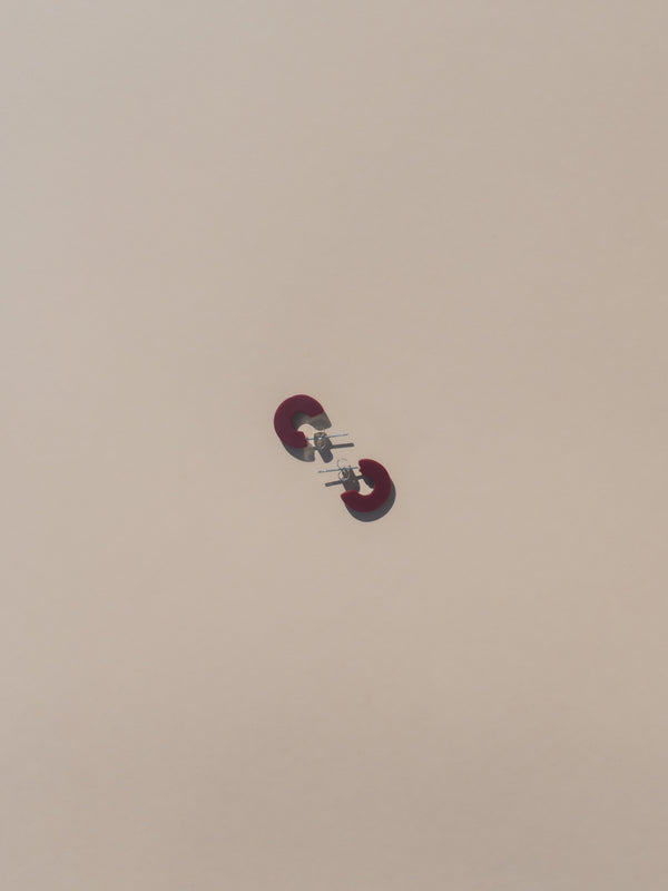 Mali Hoops ( New Thinner Style )- Maraschino Cherry