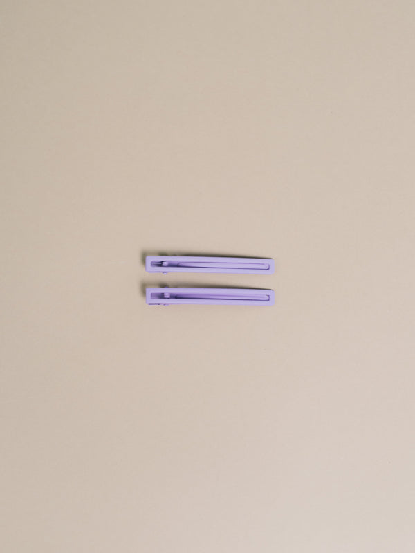 Leia Hair Clips - Lilac