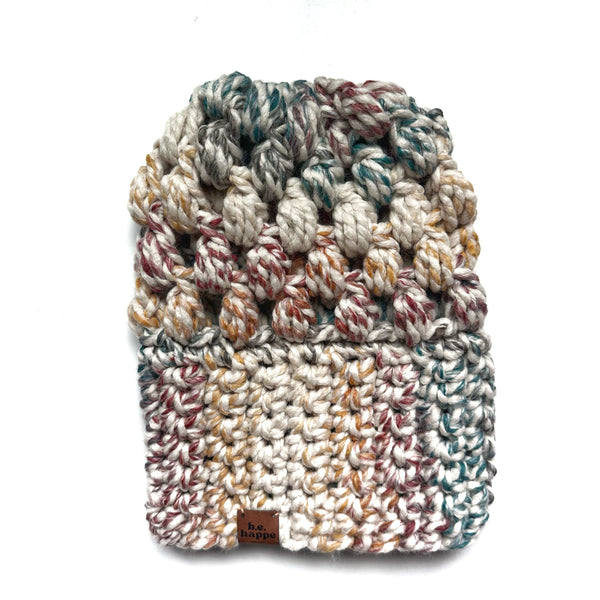 Crochet Slouch Hat | Rainbow Beanie