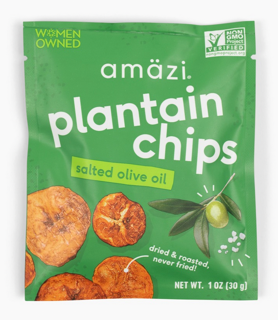 Salted Olive Oil Plantain Chips (Minis!) - 12 pack