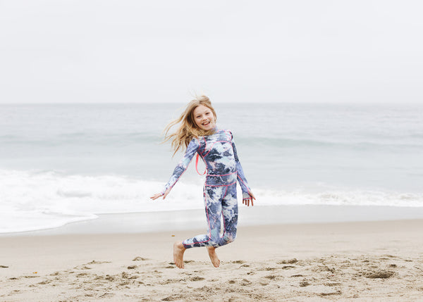 Girl's Long Swimsuit - Stardust