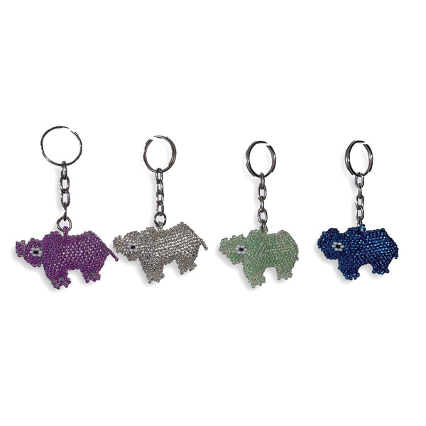 Elephant Seed Bead Keychain - Guatemala