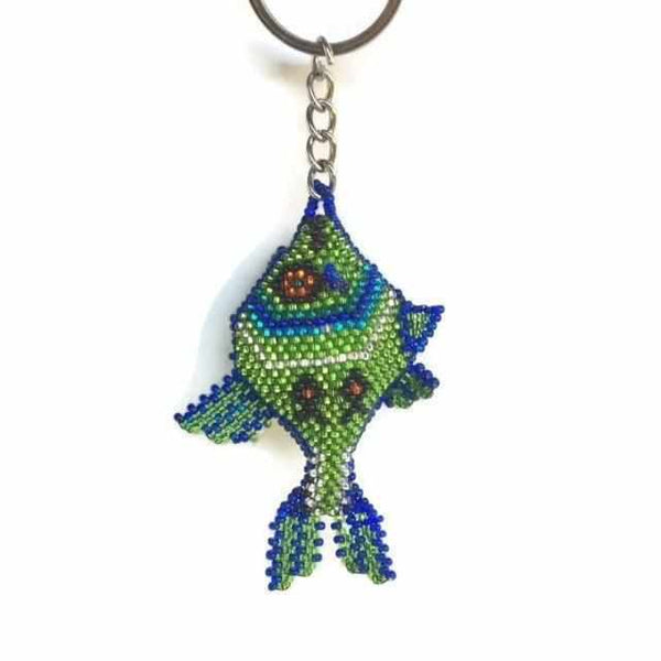Fish Seed Bead Keychain - Mexico