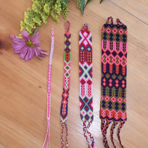 Friendship Woven Boho String Bracelet (4 Sizes) - Mexico