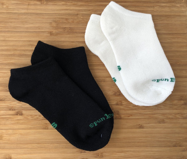 No Look Anklet Bamboo Viscose Socks - Black