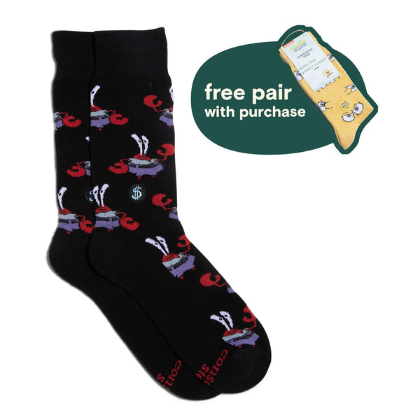 Mr. Krabs Socks that Protect Oceans