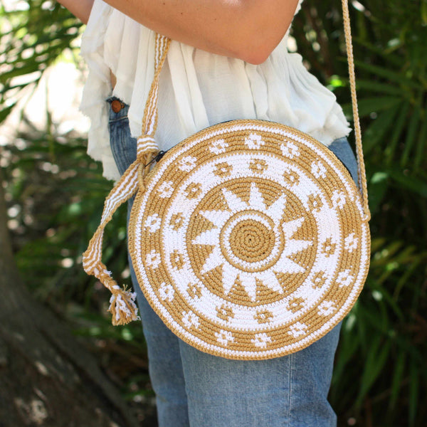 Nadia Crochet Round Crossover Purse - Guatemala