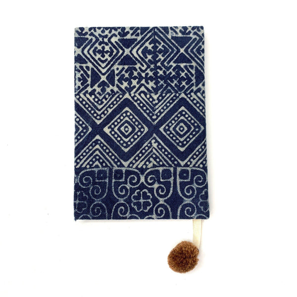 Oasis Indigo Batik Lined Notebook - Thailand