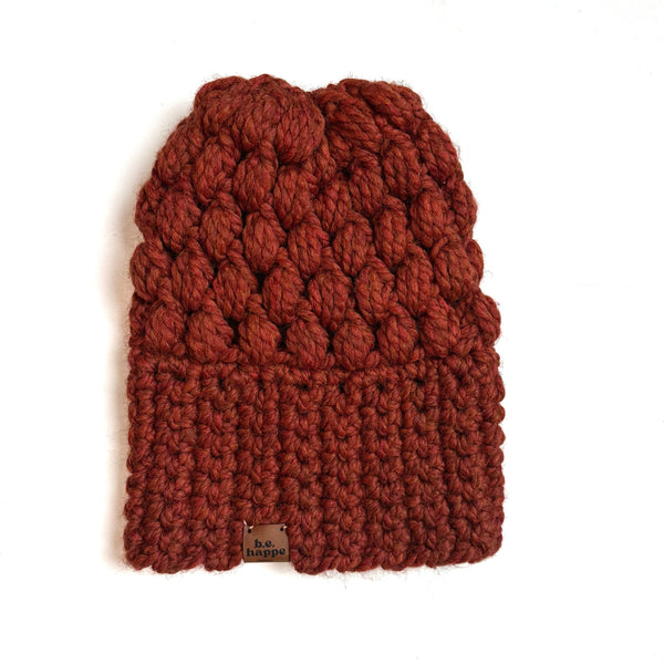 Crochet Slouch Hat | Spice Orange Beanie