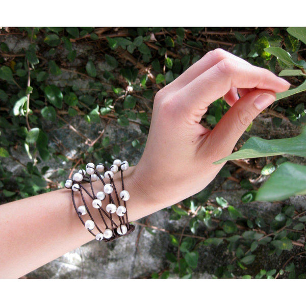Pearl Cuff Handmade Bracelet - Thailand
