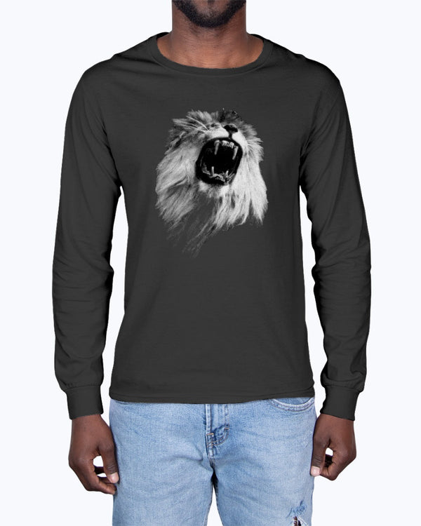 Majestic Lion, Lion Conservation, Moss Apparel, Unisex Long Sleeve T-Shirt