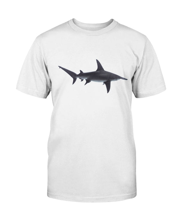 Hammerhead Shark Cruising, Moss Apparel, Shark Style Cotton T-Shirt