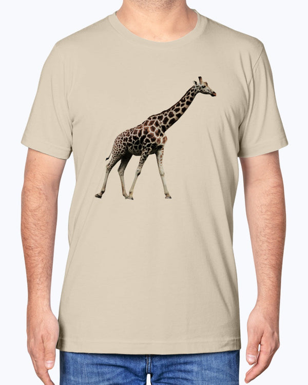 Giraffe's stride, Moss Apparel, Animal Lover Gift, Nature, Unisex Casual Wear, Wild Animal, Moss Apparel, Unisex T-Shirt