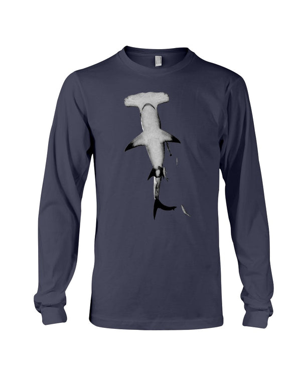 Hammerhead Overhead, shark sweater, high seas lover, Moss Apparel, Unisex Long Sleeve T-Shirt
