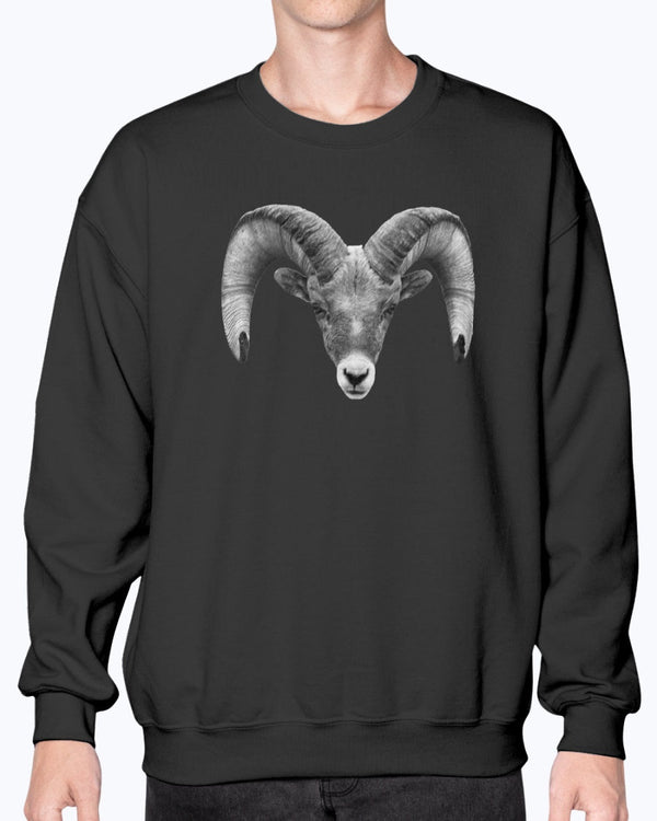 Bighorn Sheep, Wyldlife for Tomorrow, Moss Apparel, Crewneck Sweatshirt