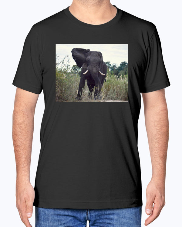 Defiant Elephant, Elephant Conservation, animal fan, wildlife, Moss Apparel, Unisex T-Shirt