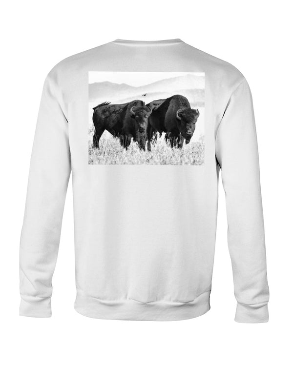 Bison Couple, Wyldlife For Tomorrow, Moss Apparel, Crewneck Sweatshirt