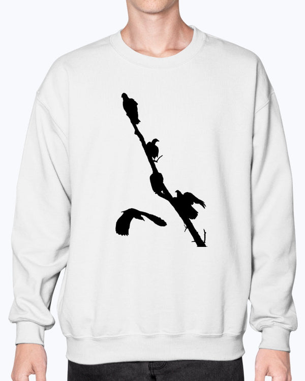 Vultures Perch, bird sweater, wildlife lover, Moss Apparel, Crewneck Sweatshirt