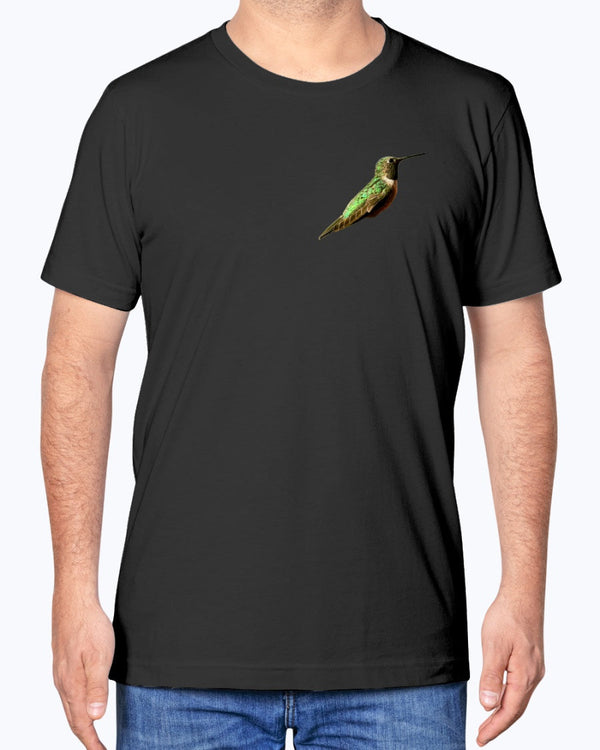 Humming Bird Color Design Made In The USA T-Shirt