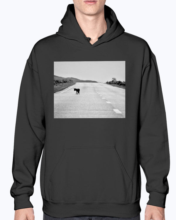 Lone Coyote, Moss Apparel Unisex Hoodie