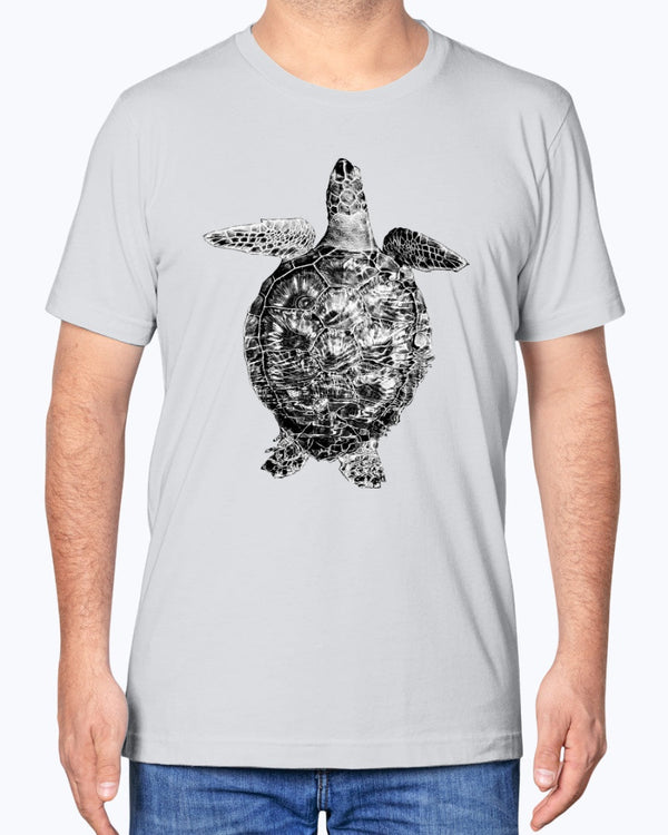 Sea Turtle Swimming Along Sarasota Florida Coast, Sea Turtles, Ocean lovers, turtle fans, Moss Apparel, Unisex T-Shirt
