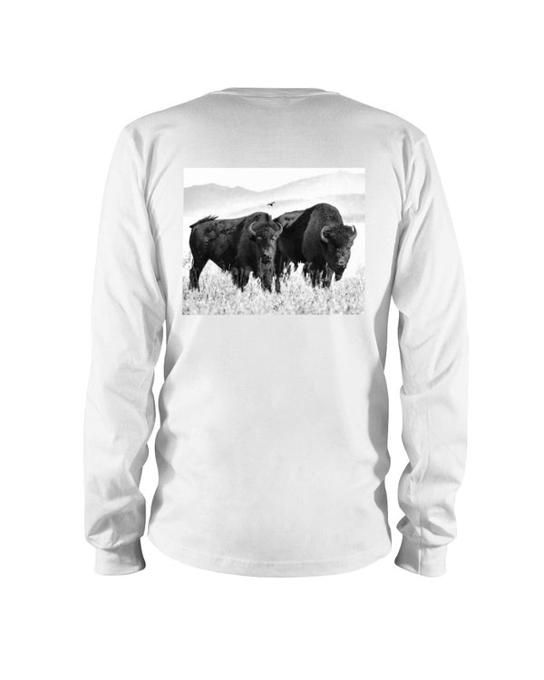 Bison Couple, Wyldlife For Tomorrow, Moss Apparel, Long Sleeve T-Shirt