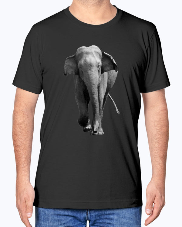 Male Indian Elephant Charging in Sri Lanka, Asian Elephant, Elephant lovers wildlife fans, Moss Apparel, Unisex T-Shirt