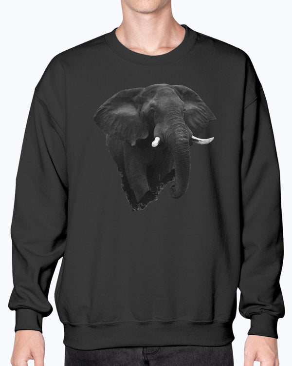 Elephant's Stand, Elephant, safari fans, africa, Moss Apparel, Unisex Crewneck Sweatshirt