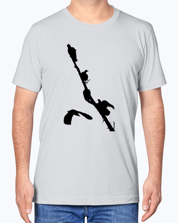 Vulture's Perch, Bird Apparel, Wild Clothing, Eco-Friendly Fashion, Moss Apparel, Unisex T-Shirt