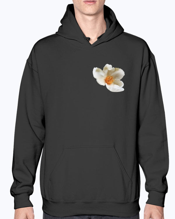 Magnolia Flower Floral, Cozy & Stylish, Flower, Moss Apparel, Unisex Hoodie