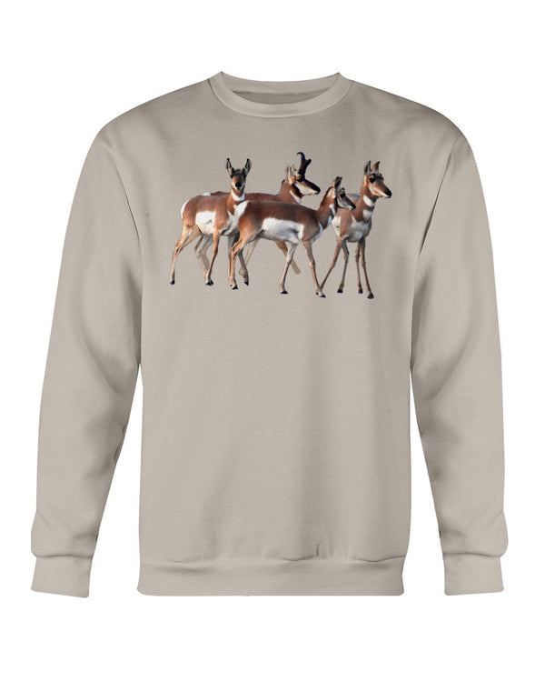 Pronghorn Huddle, Moss Apparel, Crewneck Sweatshirt
