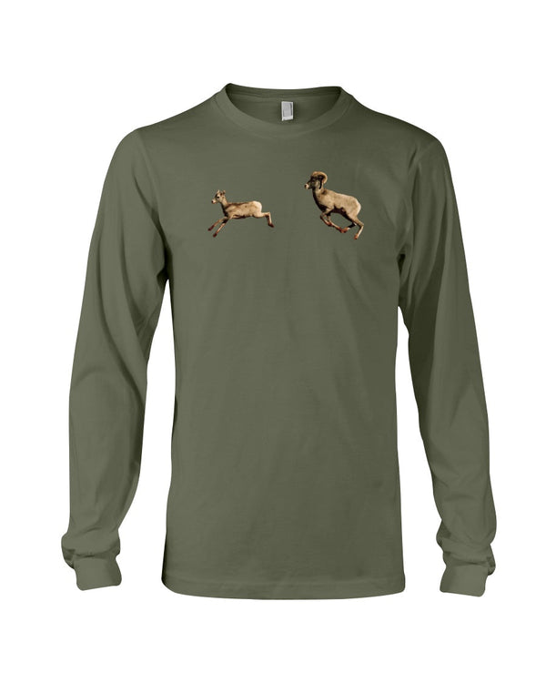 Bighorn Sheep Fun, Wyldlife for Tomorrow, Moss Apparel, Long Sleeve T-Shirt
