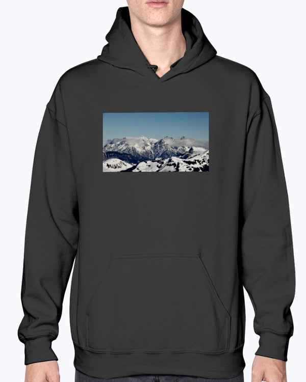Austrian Alps, Skier's Paradise, Moss Apparel, Unisex Hoodie