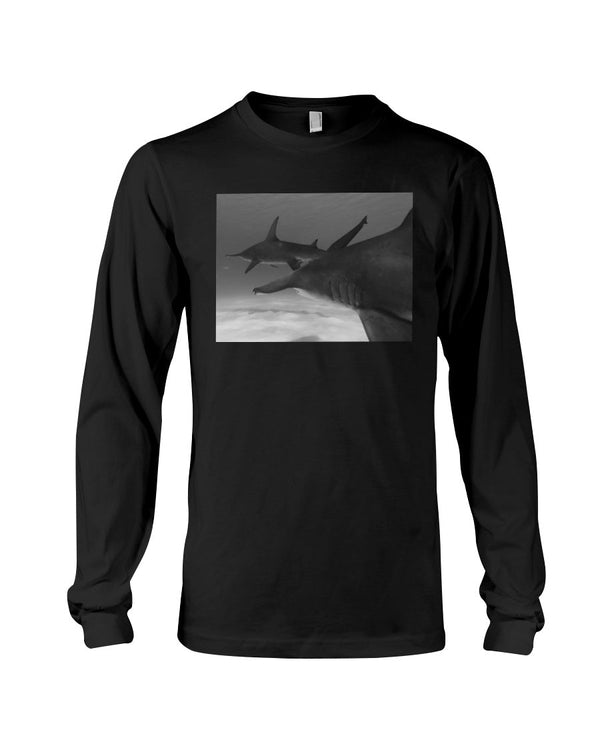 Hammerhead Pursuit, Shark Conservation, Ocean Fan, Moss Apparel, Unisex Long Sleeve T-Shirt