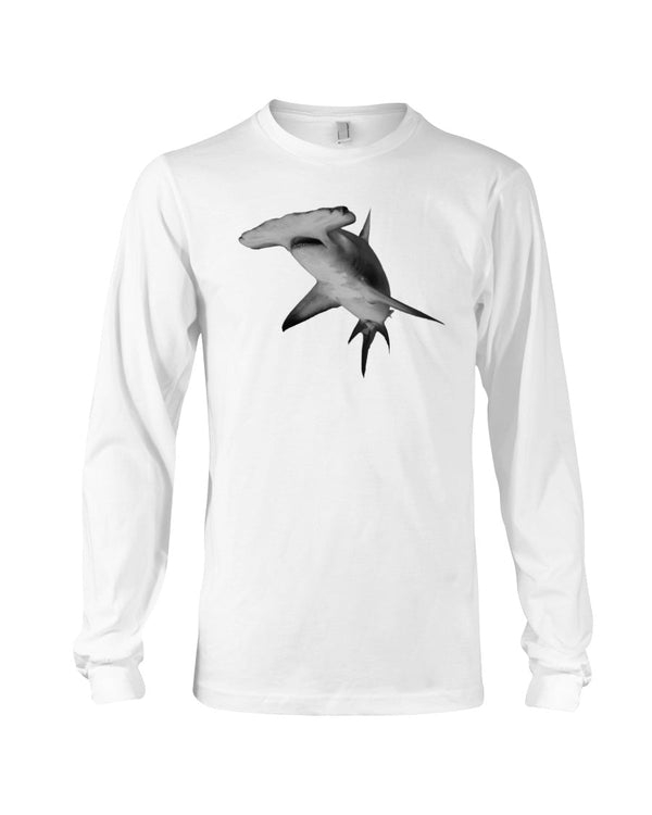 Hammerhead Shark, Great Hammerhead in Bimini Bahamas photograph, Moss Apparel, Unisex Long Sleeve T-Shirt