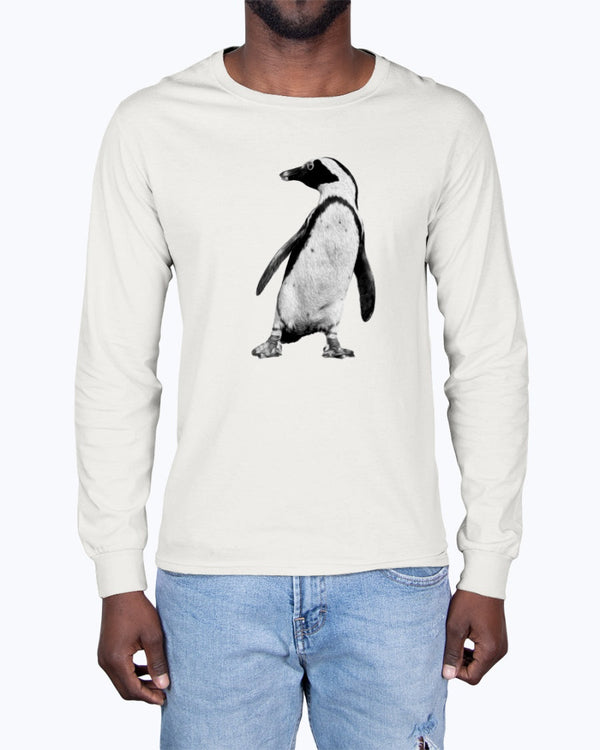 Dancing Penguin, Ocean Conservation, Moss Apparel, Unisex Long Sleeve T-Shirt