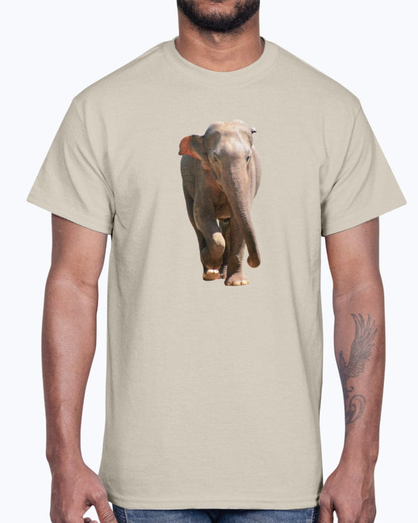 Charging Indian Elephant, Moss Apparel, Ultra Cotton T-Shirt