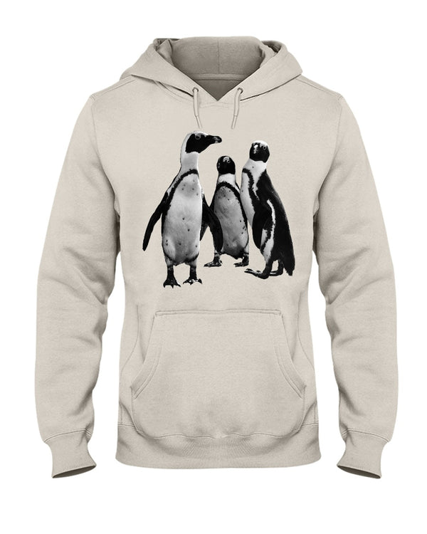Penguin Huddle, Moss Apparel Hoodie